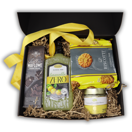 Box Prezentowy Cytrynka – Cytrynówka Limoncello i Słodycze