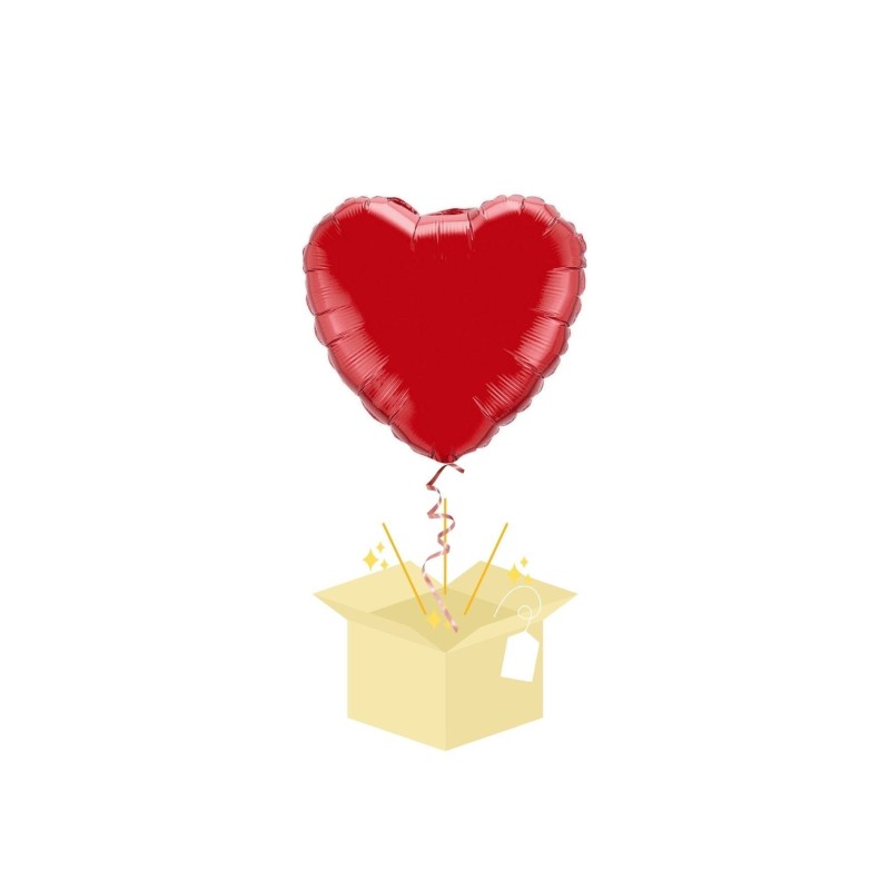 Czerwone Serce  Balon z helem