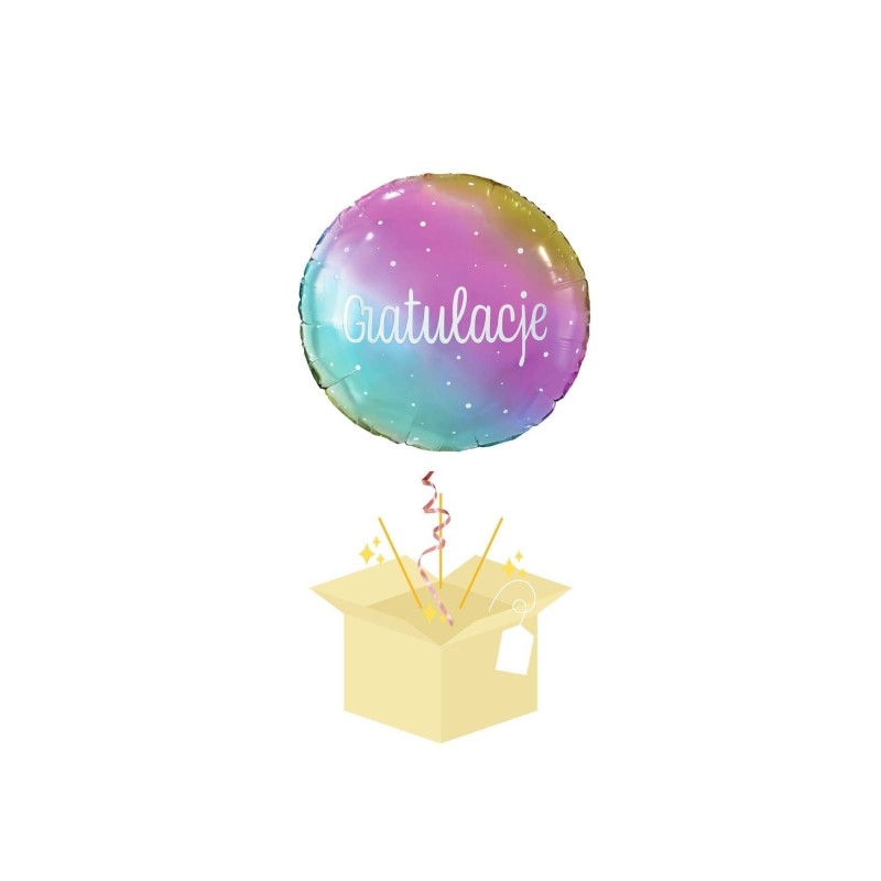 Gratulacje Balon z helem