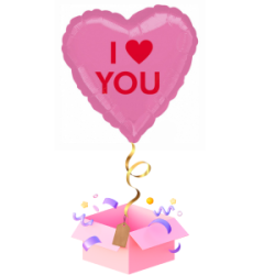 Balon z Helem I Love You – Balon Serce na Romantyczne Okazje