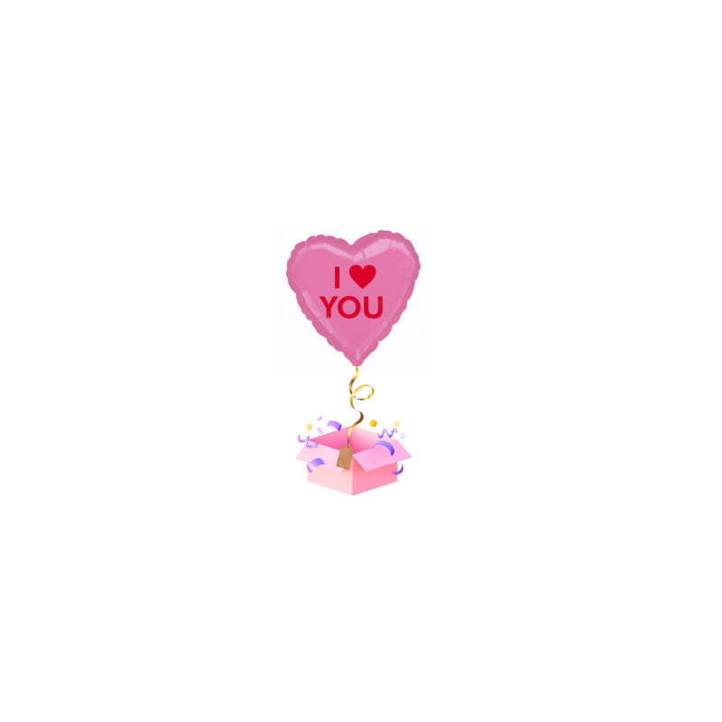 Balon z Helem I Love You – Balon Serce na Romantyczne Okazje