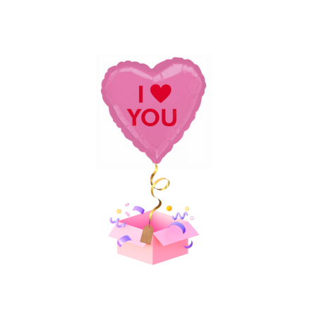 Balon z Helem I Love You – Balon Serce na Romantyczne Okazje