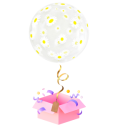 Balon z Helem Stokrotki – Elegancki Balon na Urodziny